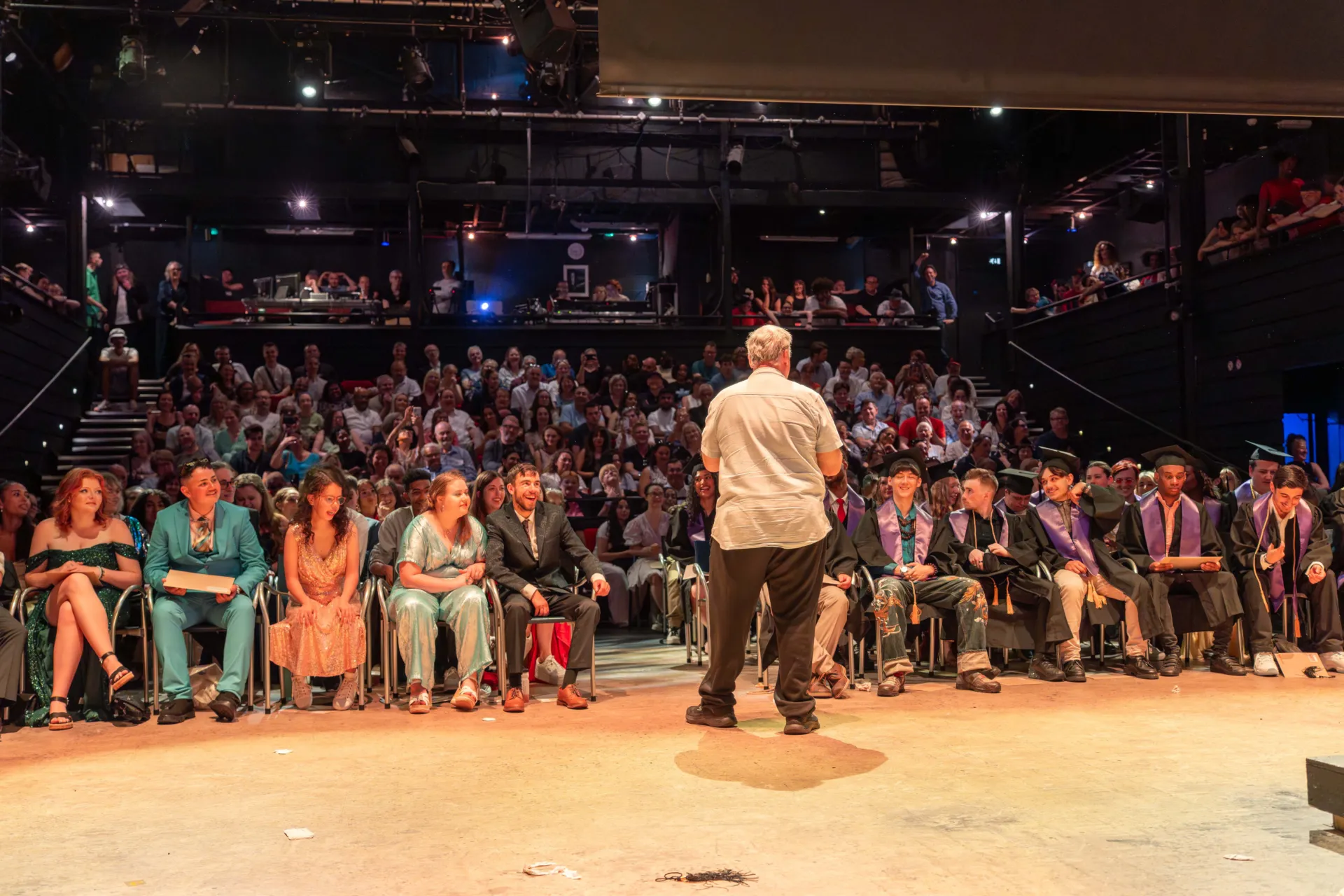 Paul Morrell and crowd at 2025 Graduation