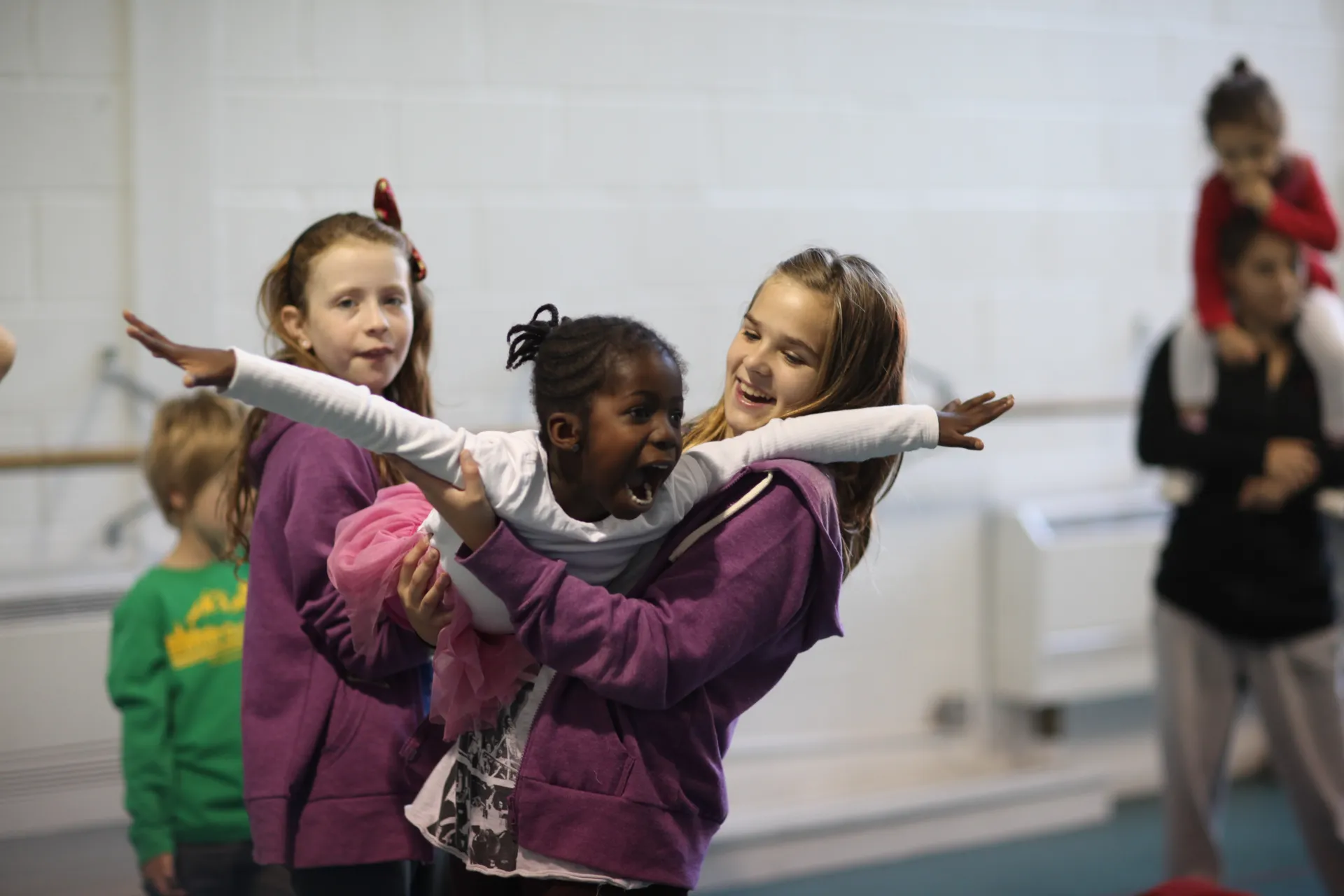 children play in workshop