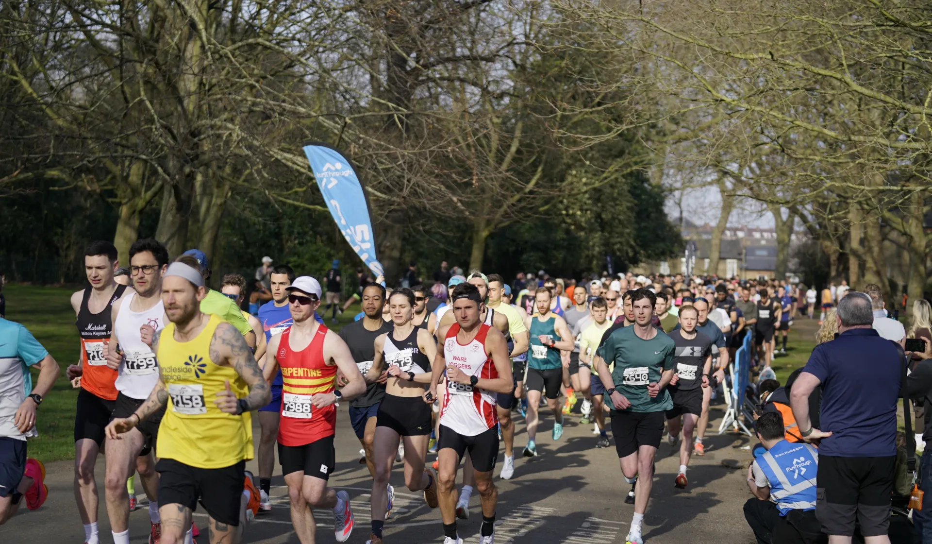 Runners at the Victoria Park Half Marathon