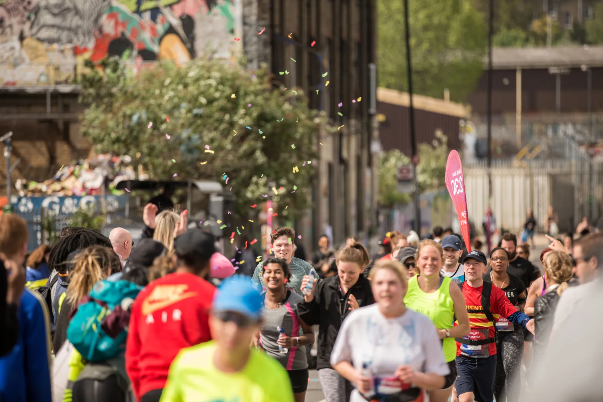 runners at the Hackney Half Marathon