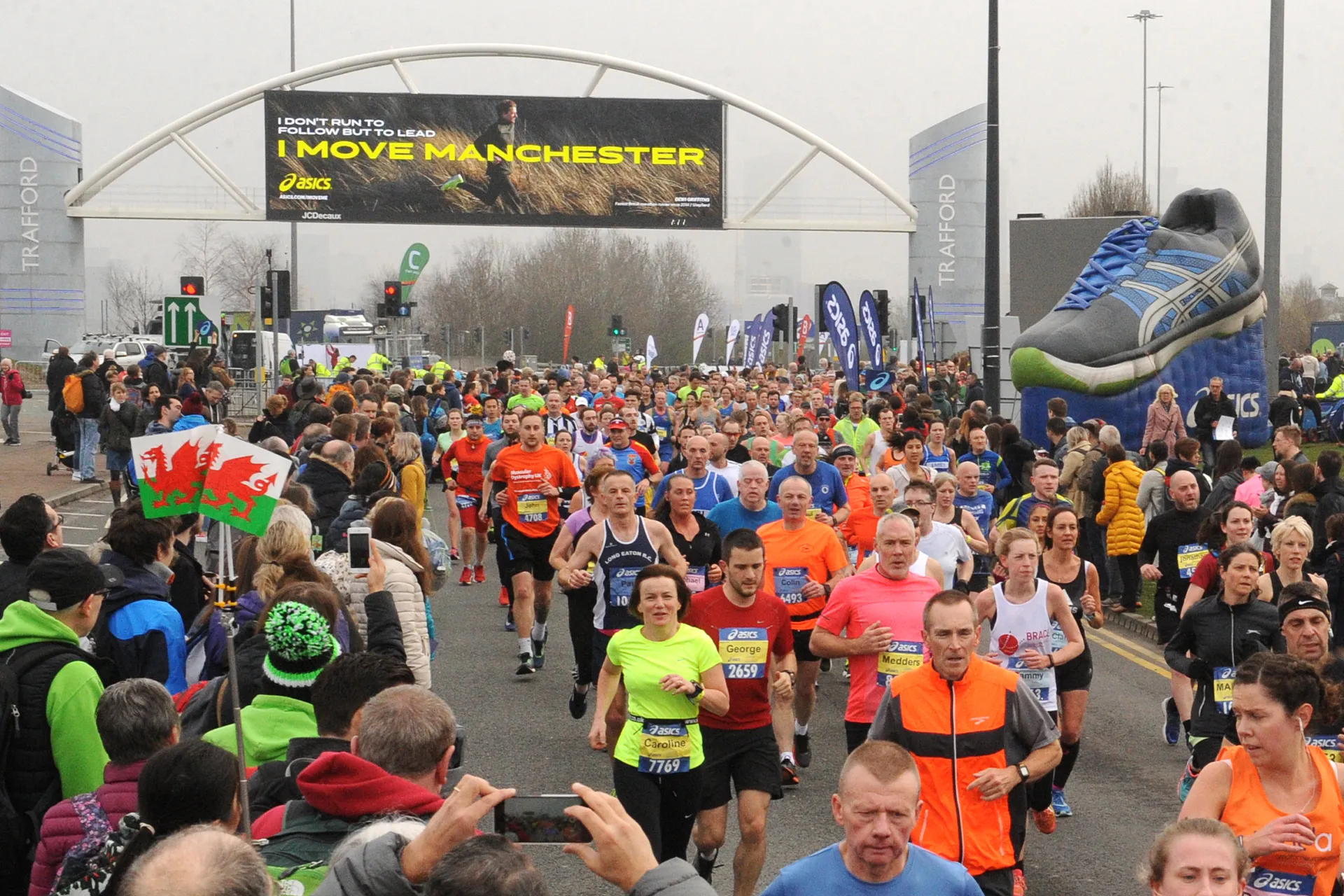 Runners at the Manchester Marathon