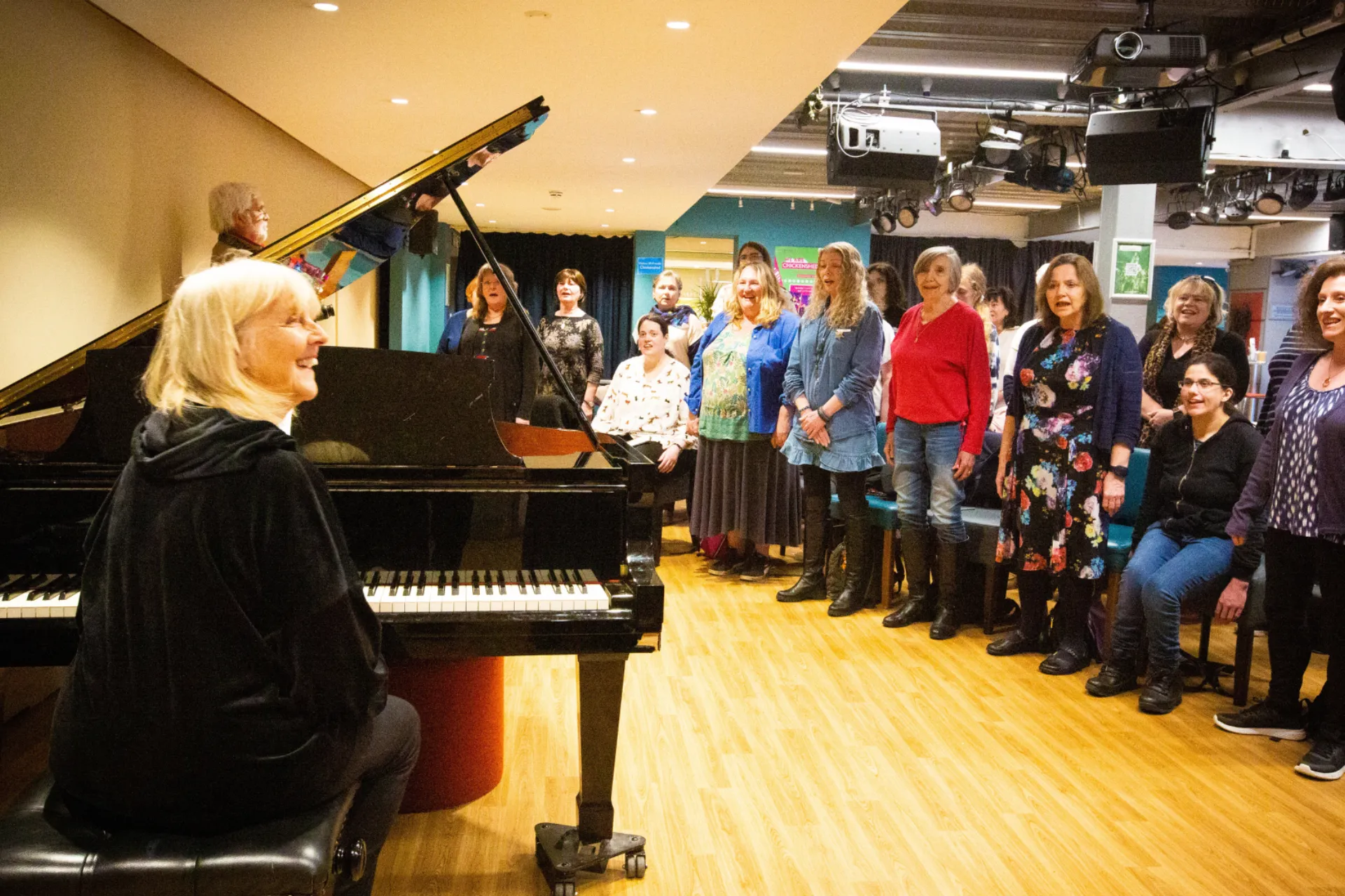Jo Collins leads Community Choir