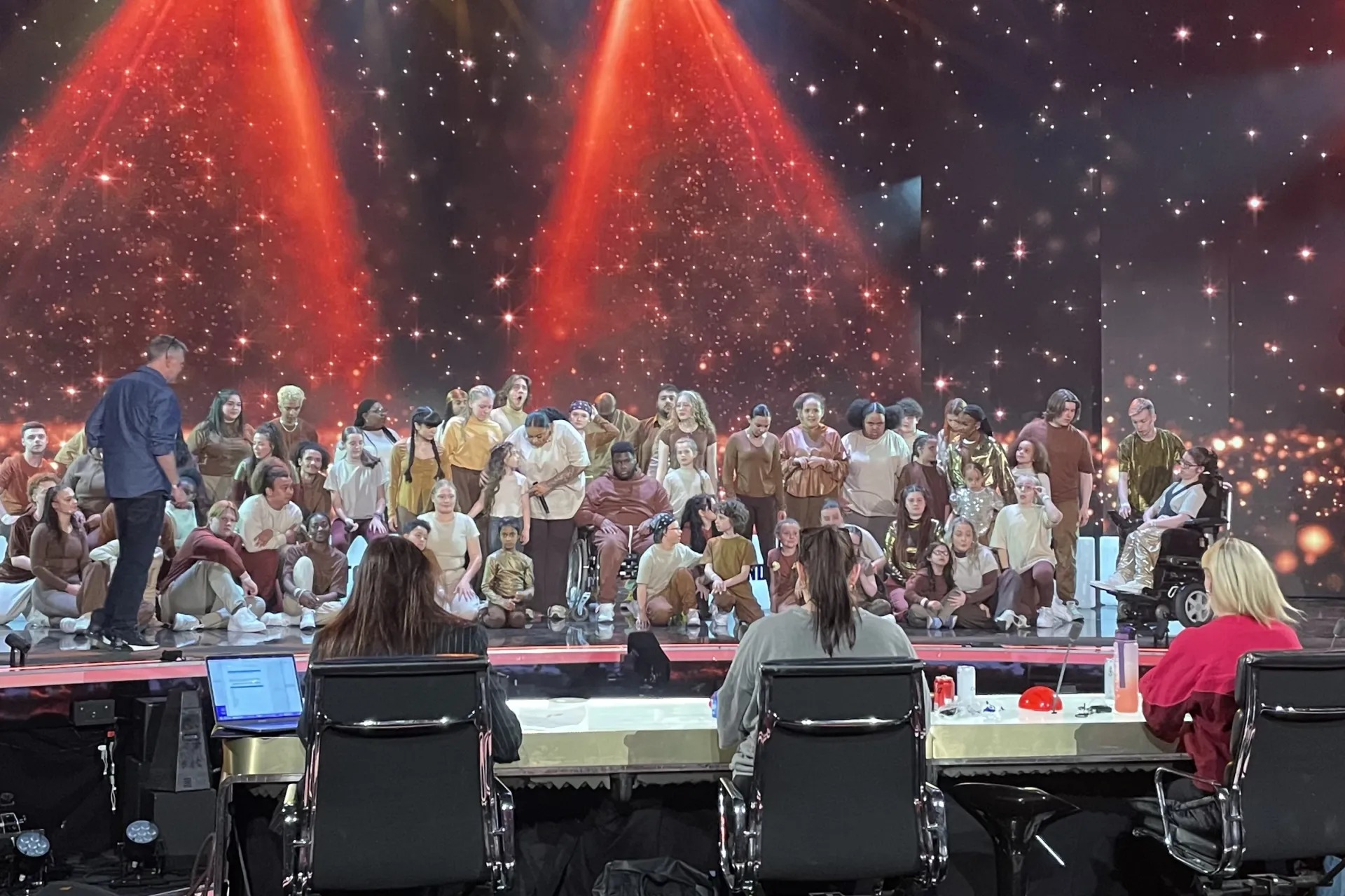 Rehearsing at Britain's Got Talent 2023